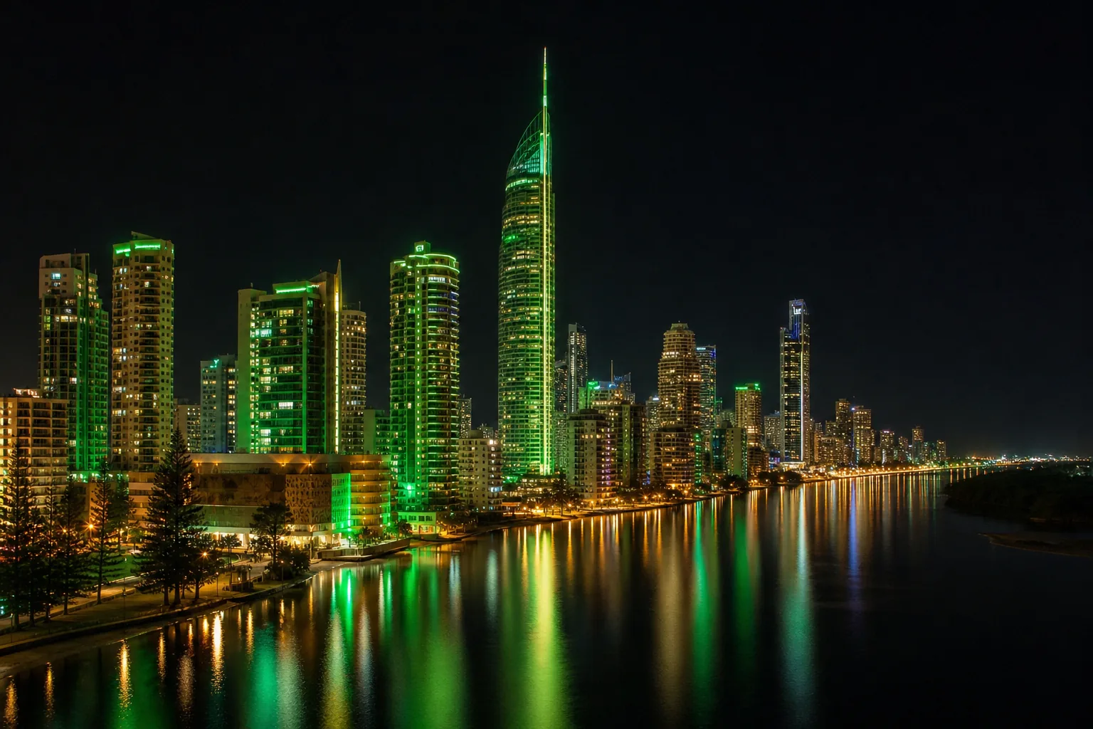 Editorial city guide graphic for Pure Casino readers in Gold Coast, QLD