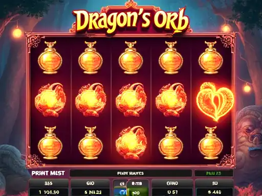Dragons Orb pokie artwork at Pure Casino