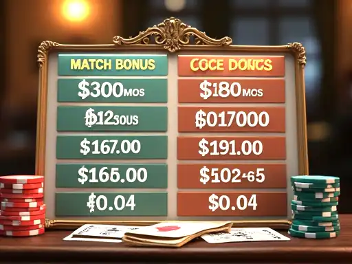 Bonus option cards and wagering notes for Pure Casino comparison