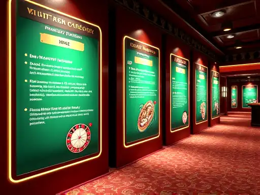 Live dealer category cards and table options in online casino style