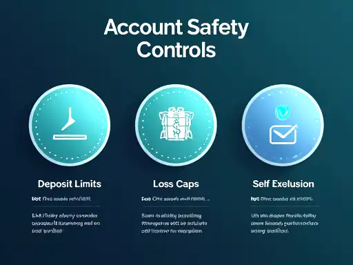 Account limit controls and self-exclusion options in casino interface