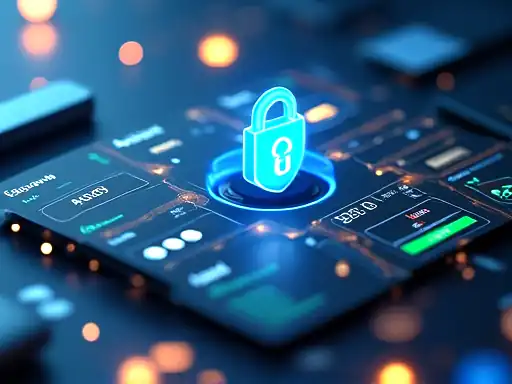 Encryption and identity verification flow symbols for casino account