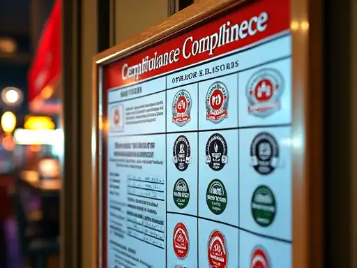Compliance markers and verification flow cards for online casino trust