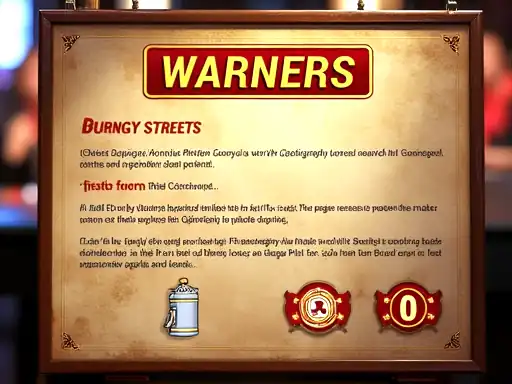 Warning tags and rollover checklist for bonus compliance at casino